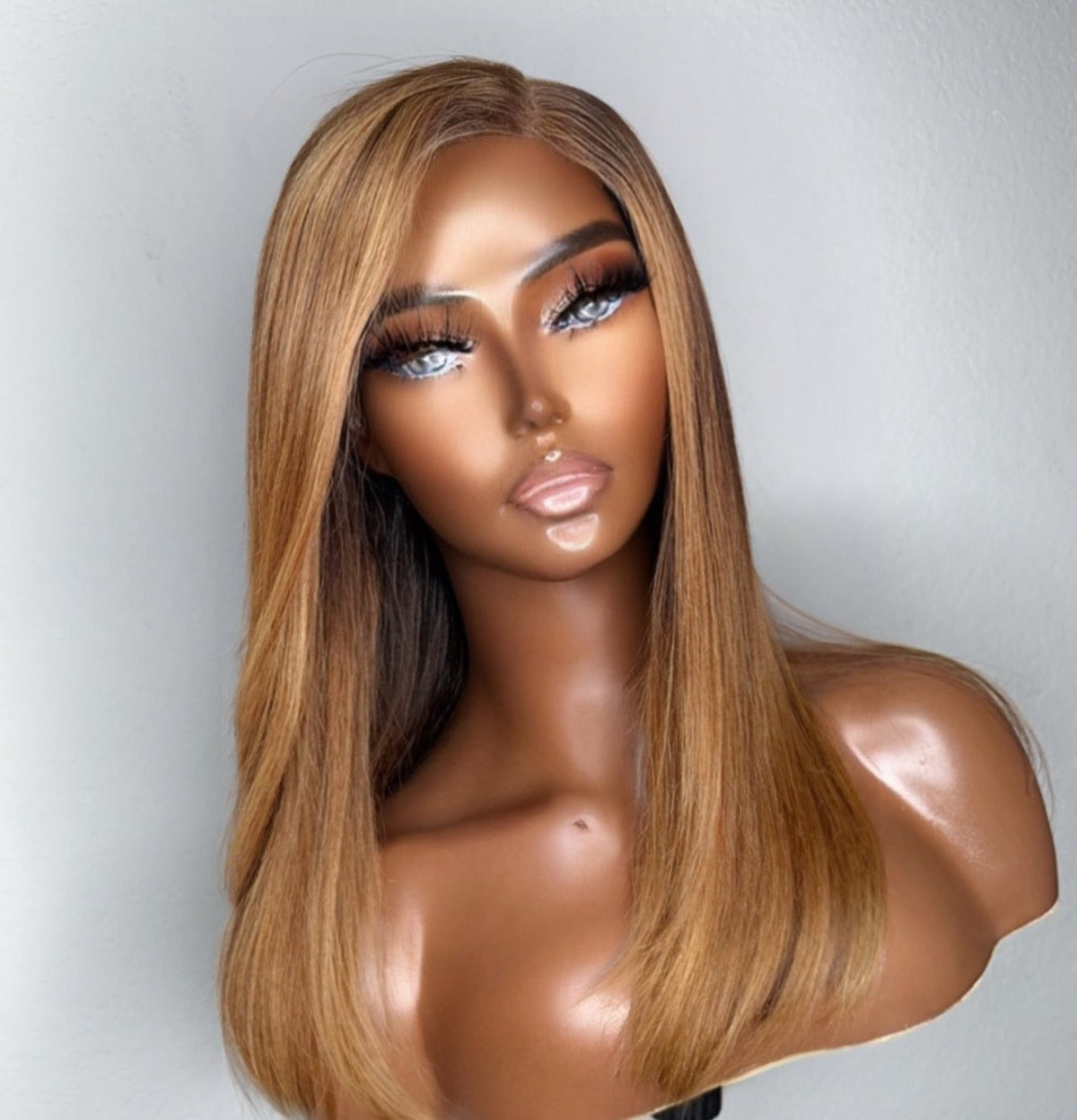 "Crystal" Glueless Honey Blonde Ombre Lace Bob