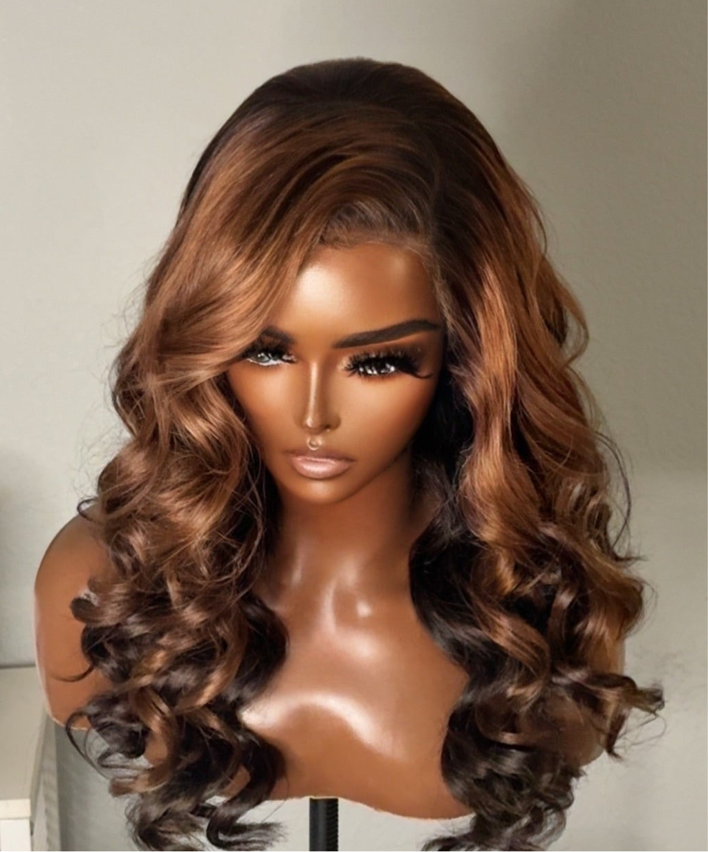 "Marshon" NEW Filipino Mink Silk Layered Ombre Ginger Wig