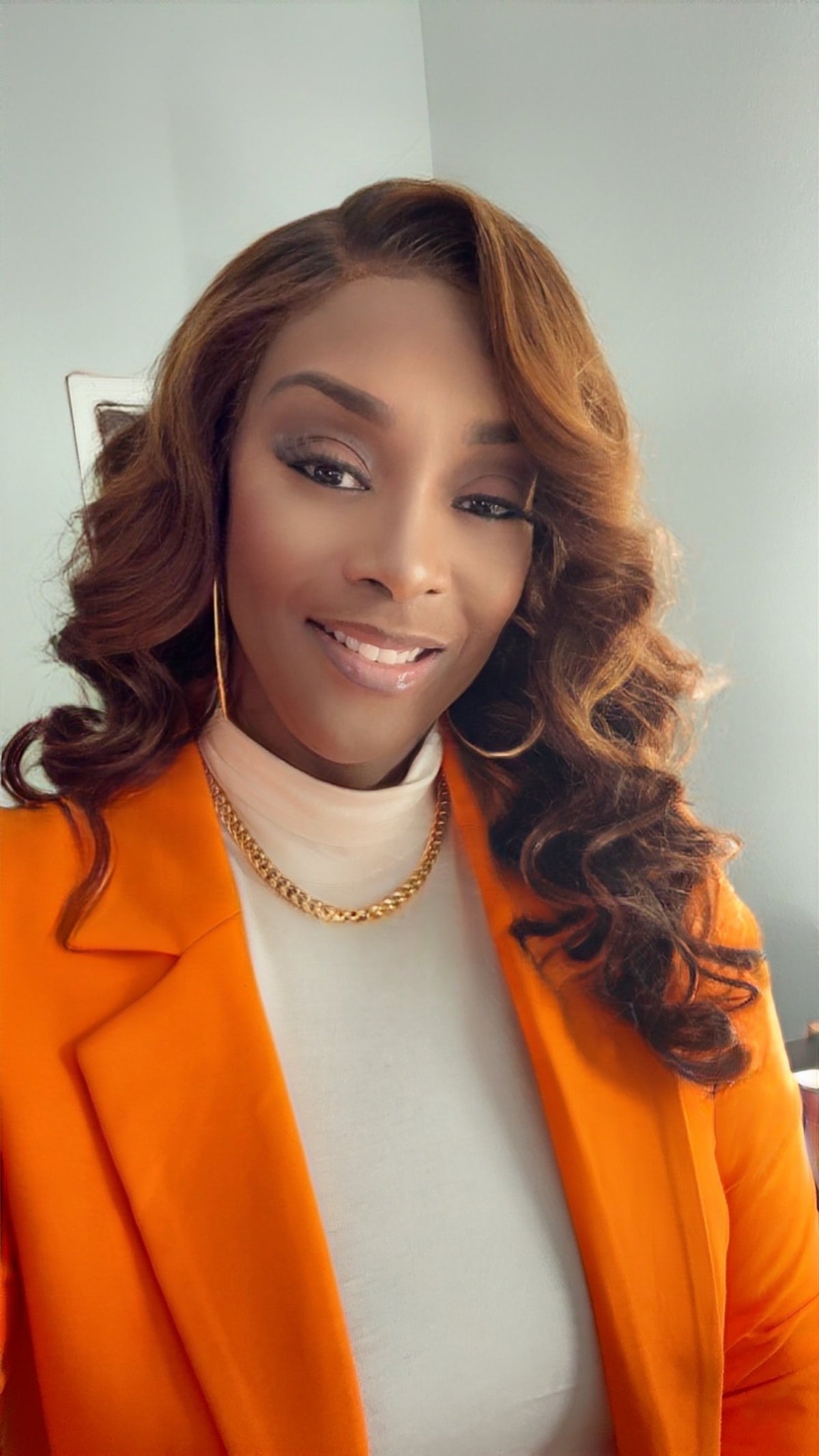 "Marshon" NEW Filipino Mink Silk Layered Ombre Ginger Wig