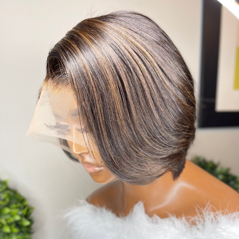 "Erica" Raw Cambodian Inverted Bob Wig Unit