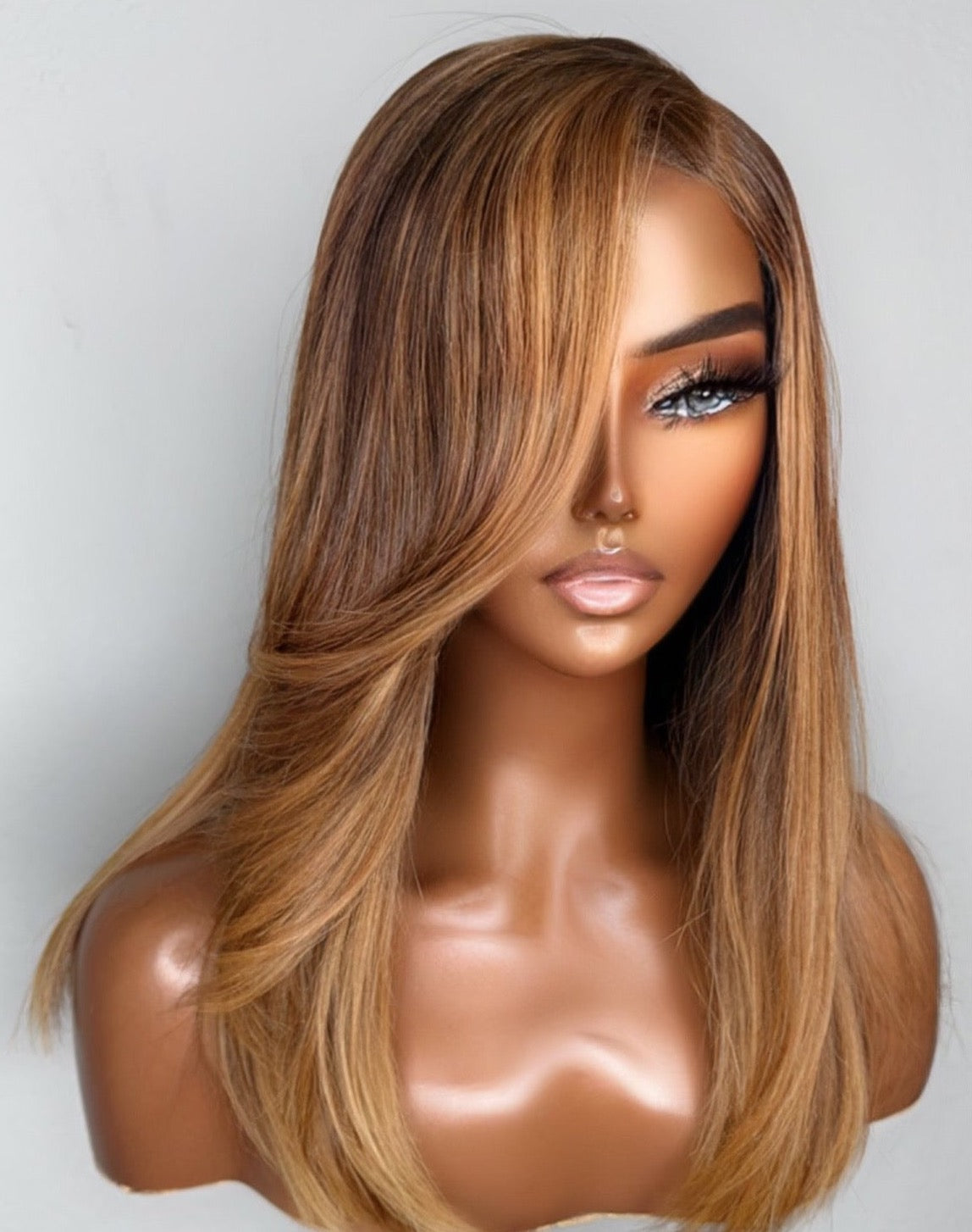 "Crystal" Glueless Honey Blonde Ombre Lace Bob