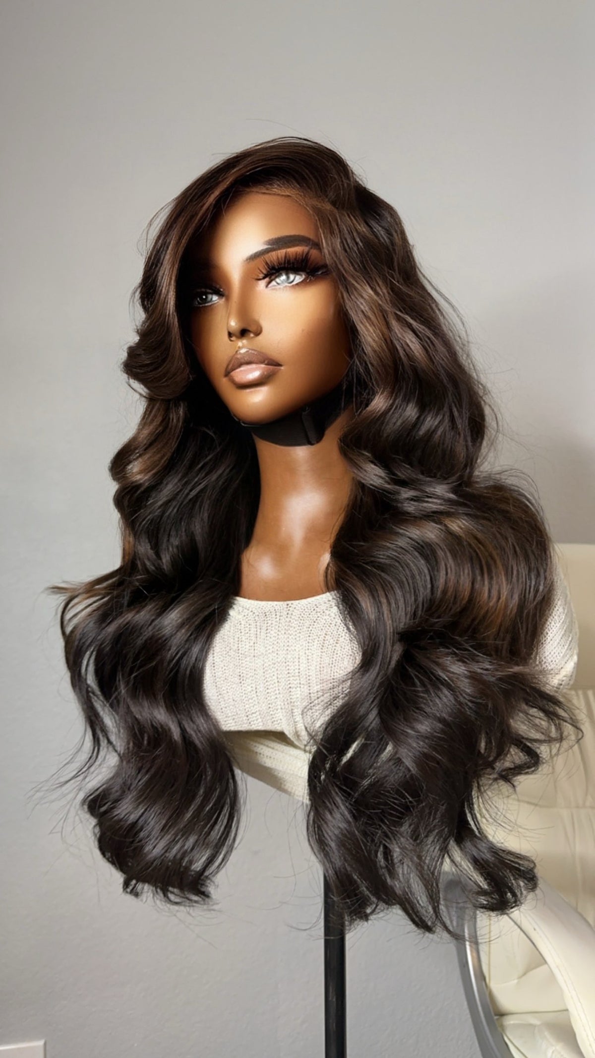 “Diana” Super Lux Custom Raw Indian GLUELESS HD Wig