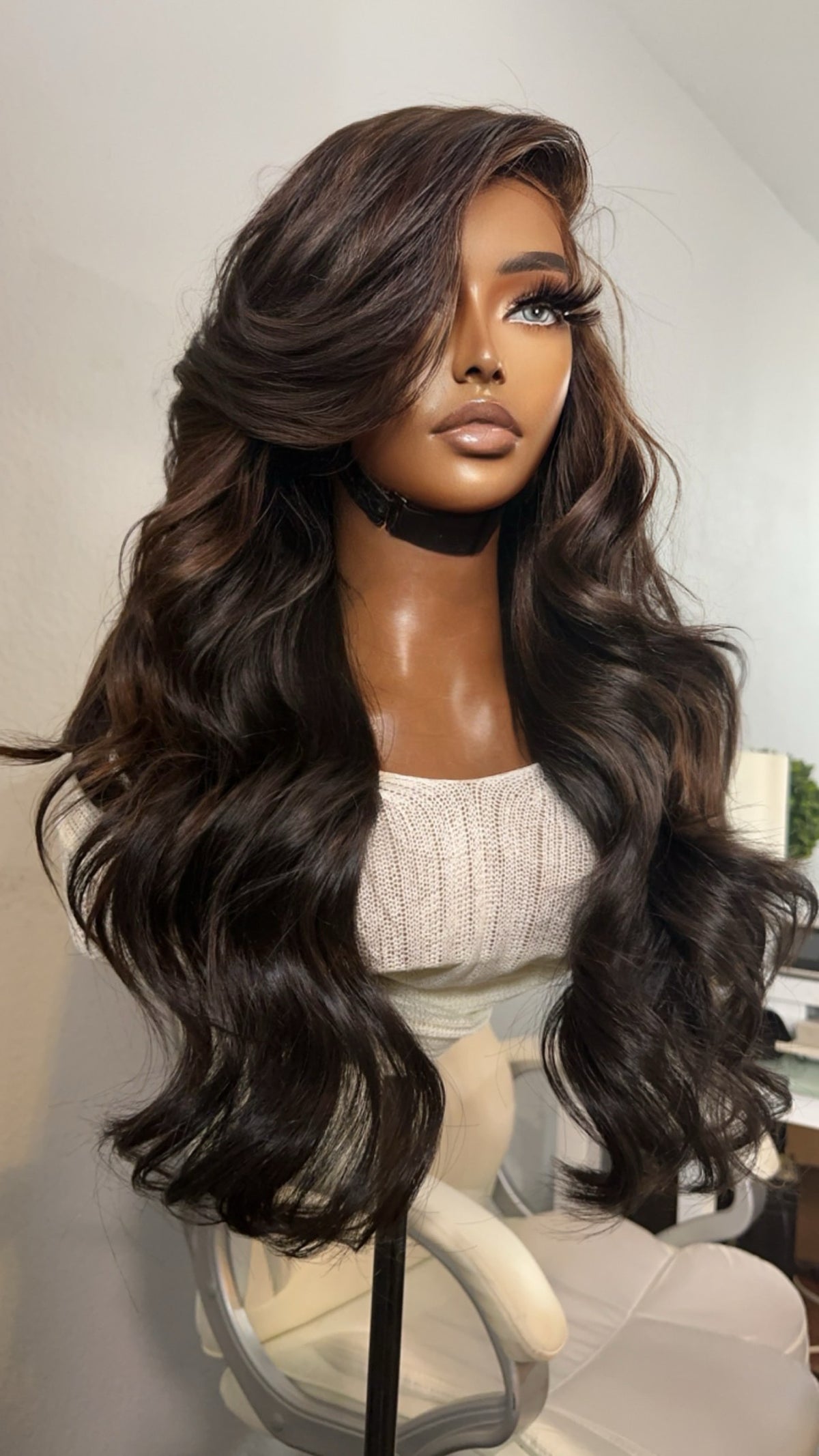 “Diana” Super Lux Custom Raw Indian GLUELESS HD Wig