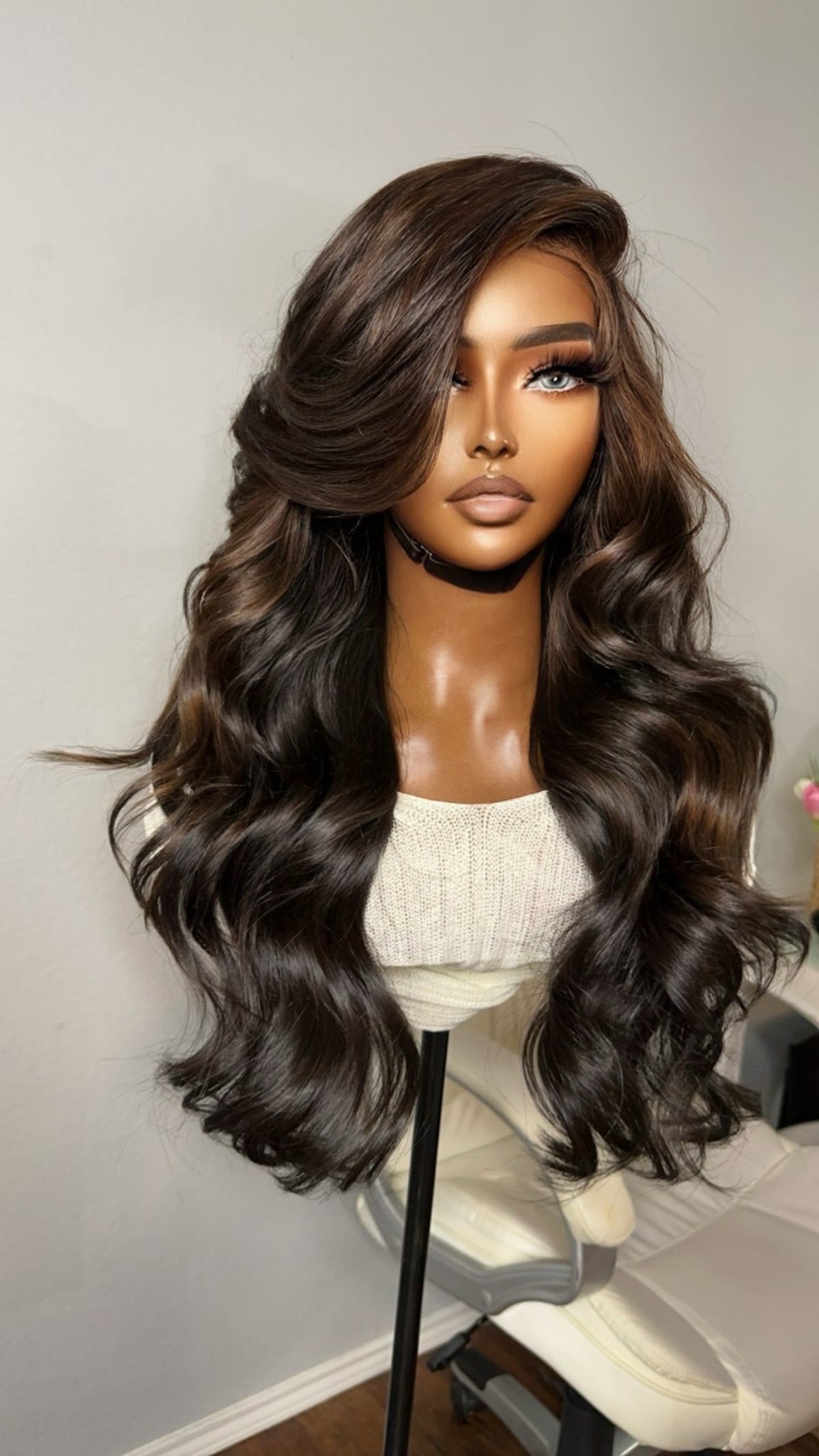 “Diana” Super Lux Custom Raw Indian GLUELESS HD Wig
