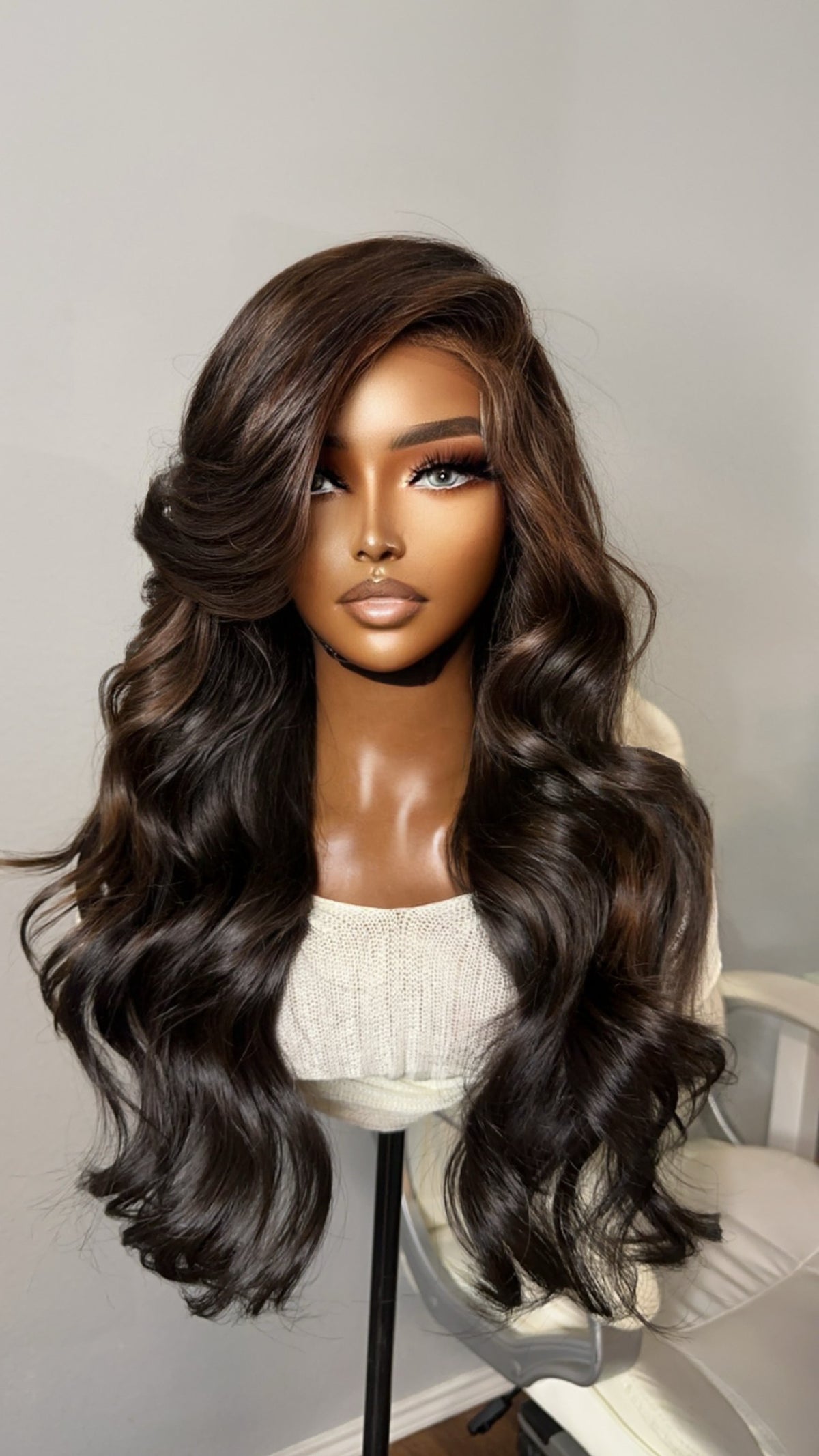 “Diana” Super Lux Custom Raw Indian GLUELESS HD Wig
