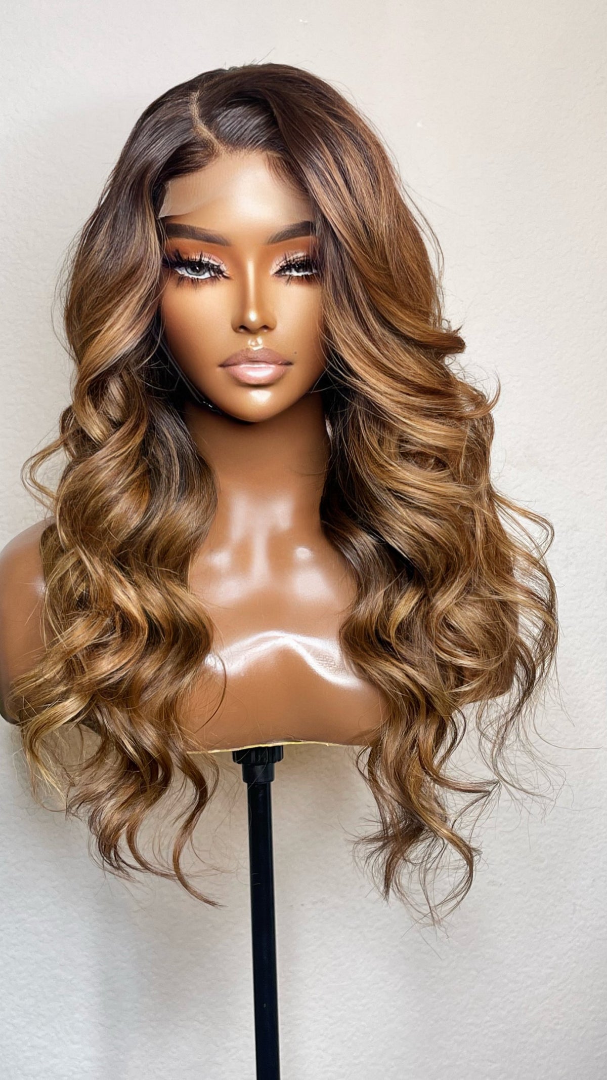 Triple Blonde Highlight Super Lux Custom Raw Indian GLUELESS HD Wig