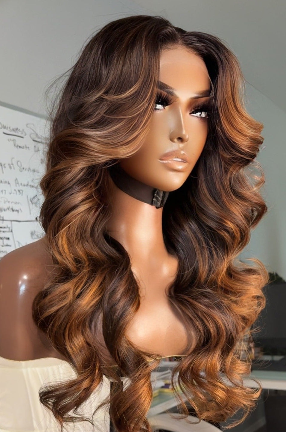 "Tamara" Cambodian Triple Layered Light Brown Baylage Lace Wig