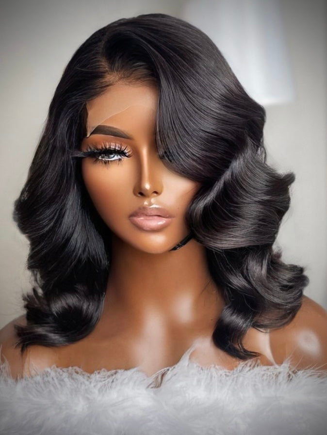 PRICILLA "Cambodian Deep Layered" Lace Bob