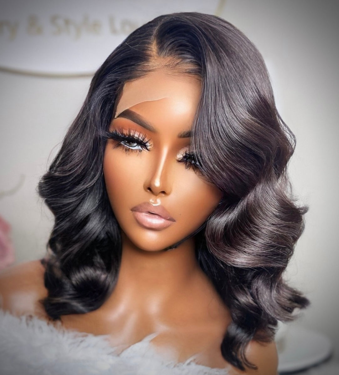 PRICILLA "Cambodian Deep Layered" Lace Bob