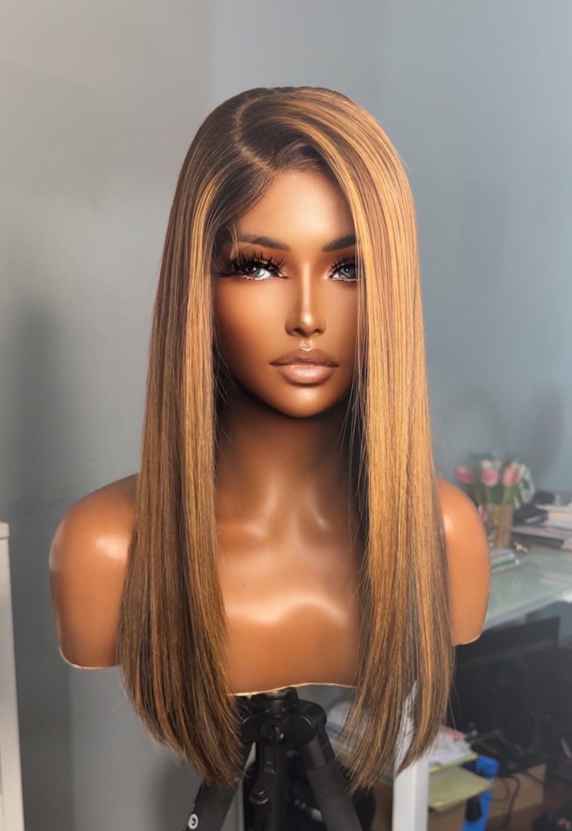 “Princess” Honey Blonde Ombre Cambodian Glueless HD Lace Wig