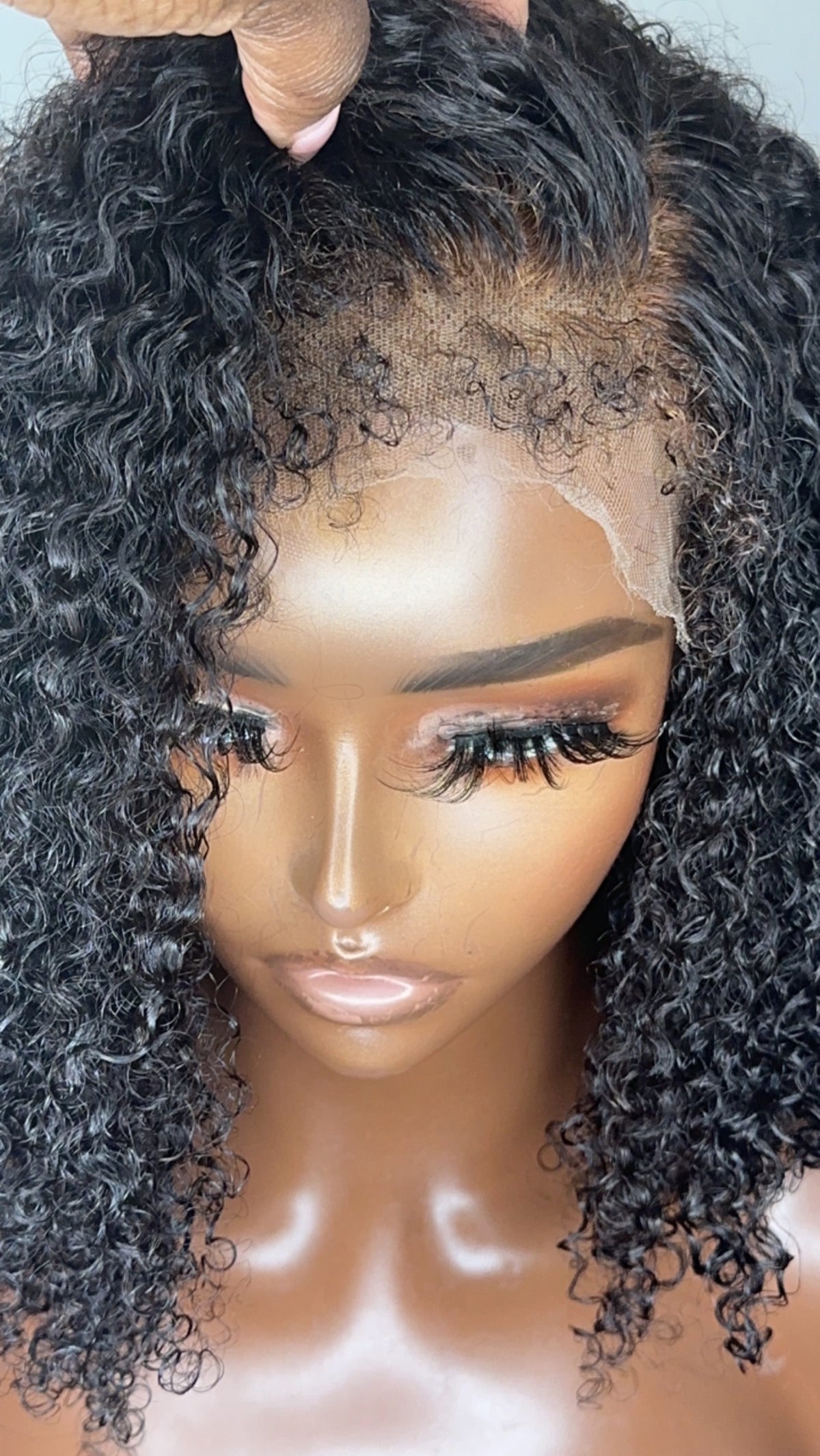"Fatima" Afro Kinky Curly with Natural Edges
