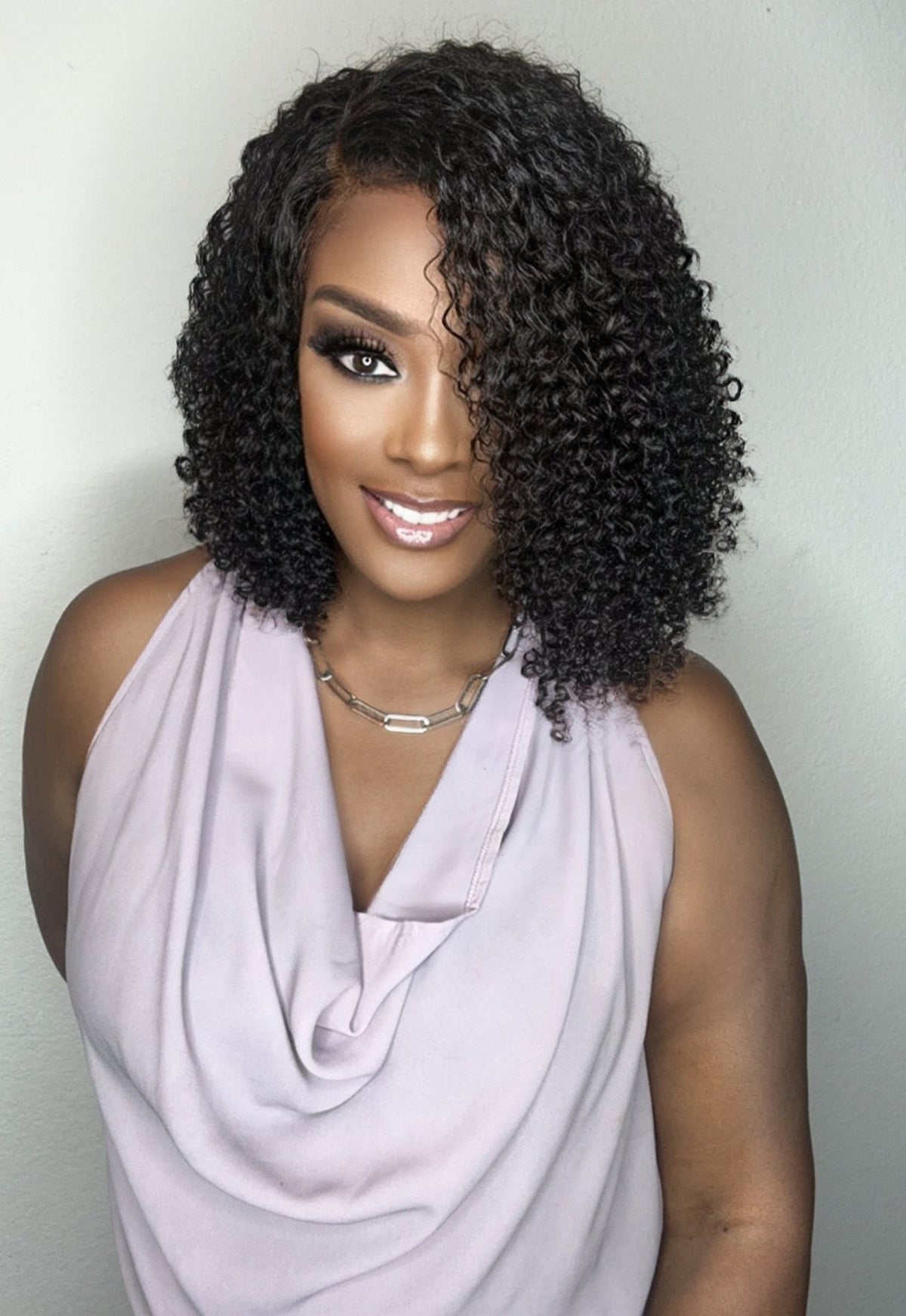 "Fatima" Afro Kinky Curly with Natural Edges