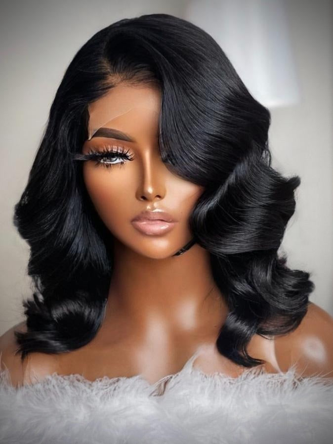 PRICILLA "Cambodian Deep Layered" Lace Bob