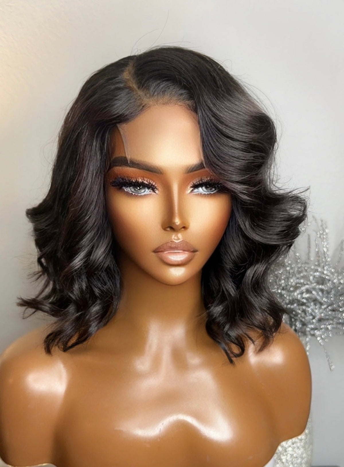 "Cathy" DIAMOND COLLECTION 10" Deep Layered Raw Cambodian Bob Wig