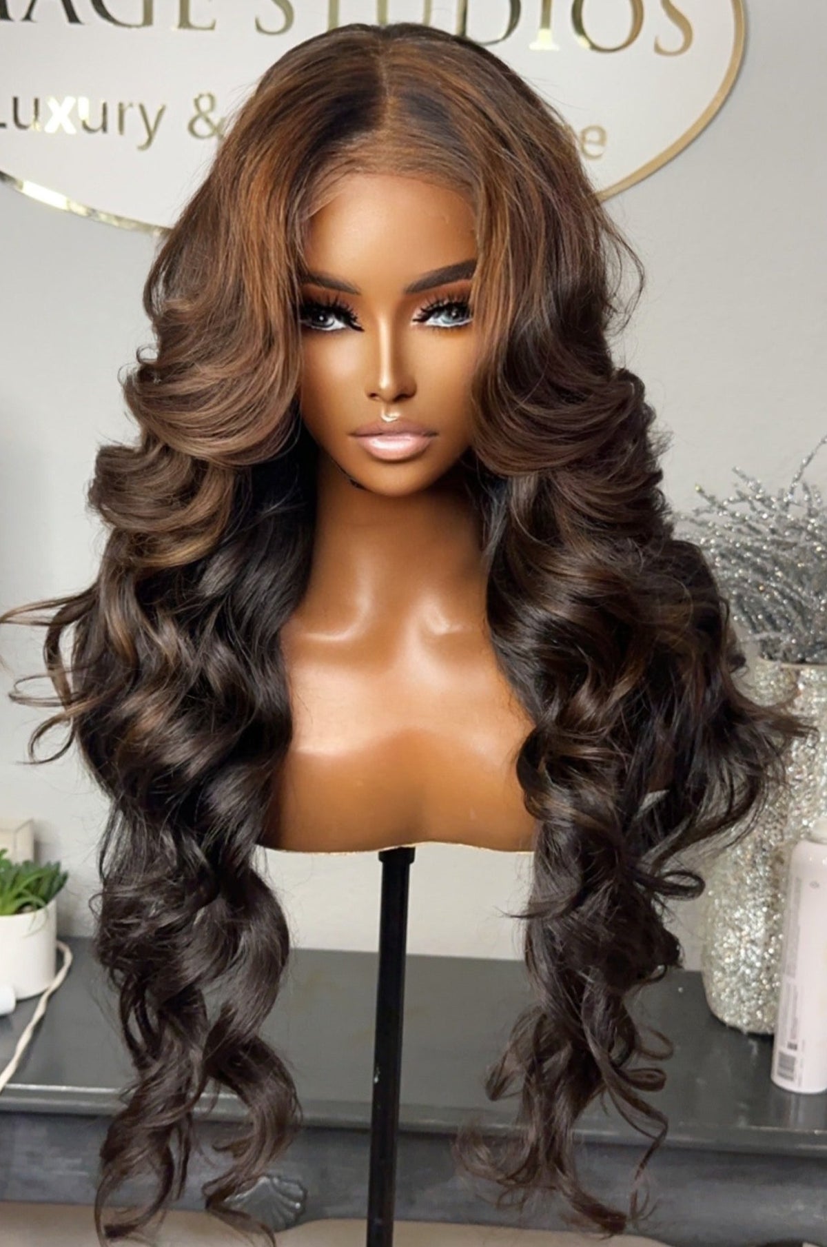 "Reese" Custom super Lux Raw Indian GLUELESS Lace Wig