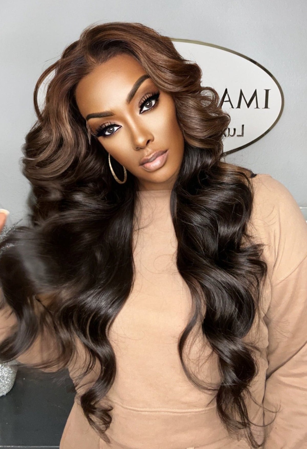 "Reese" Custom super Lux Raw Indian GLUELESS Lace Wig
