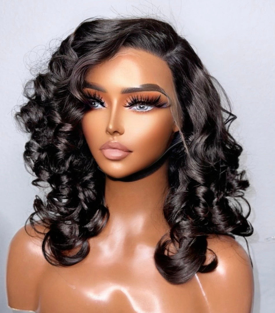 "Natalie" Glueless Raw Indian Wig