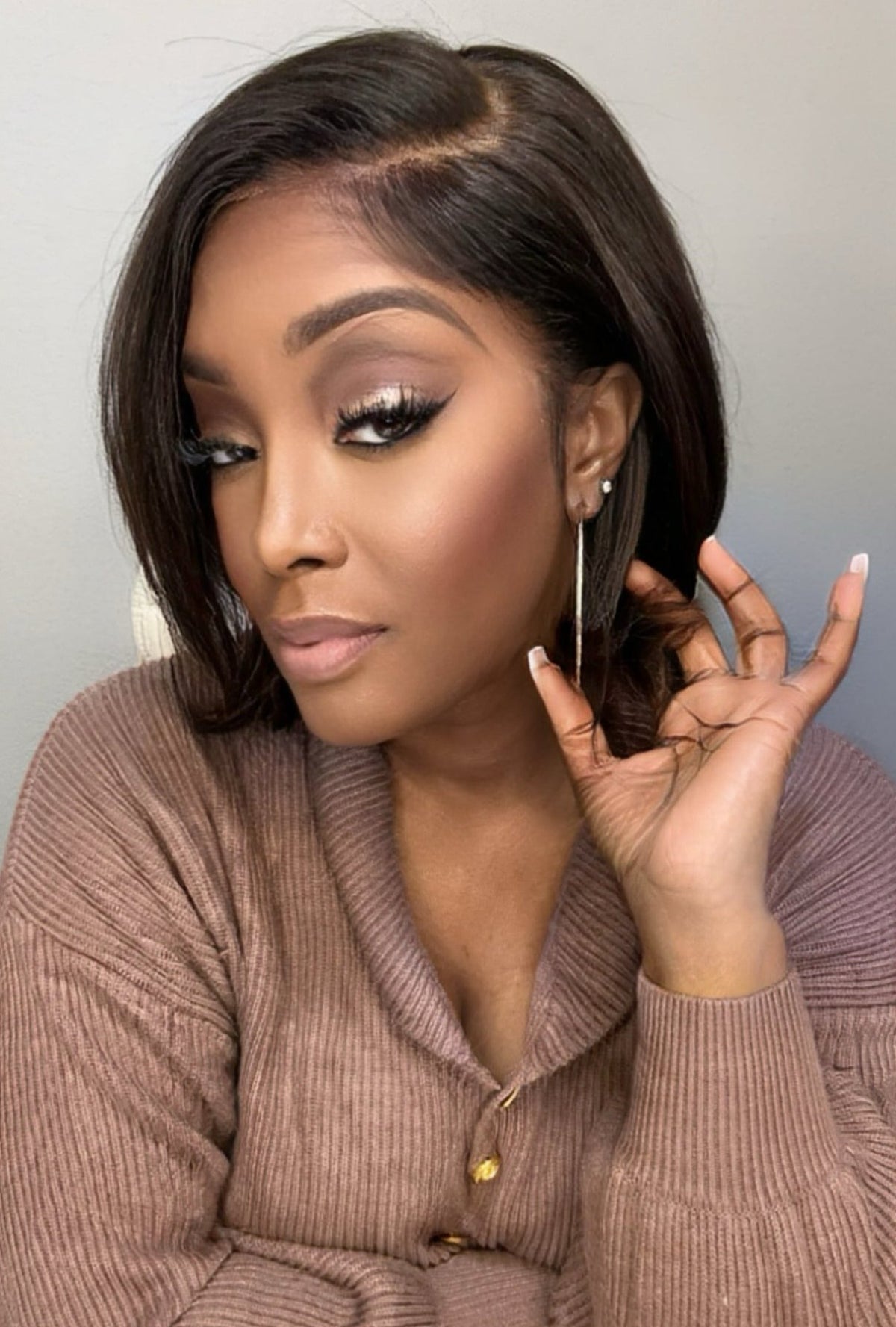 "Erica" Raw Cambodian Inverted Bob Wig Unit