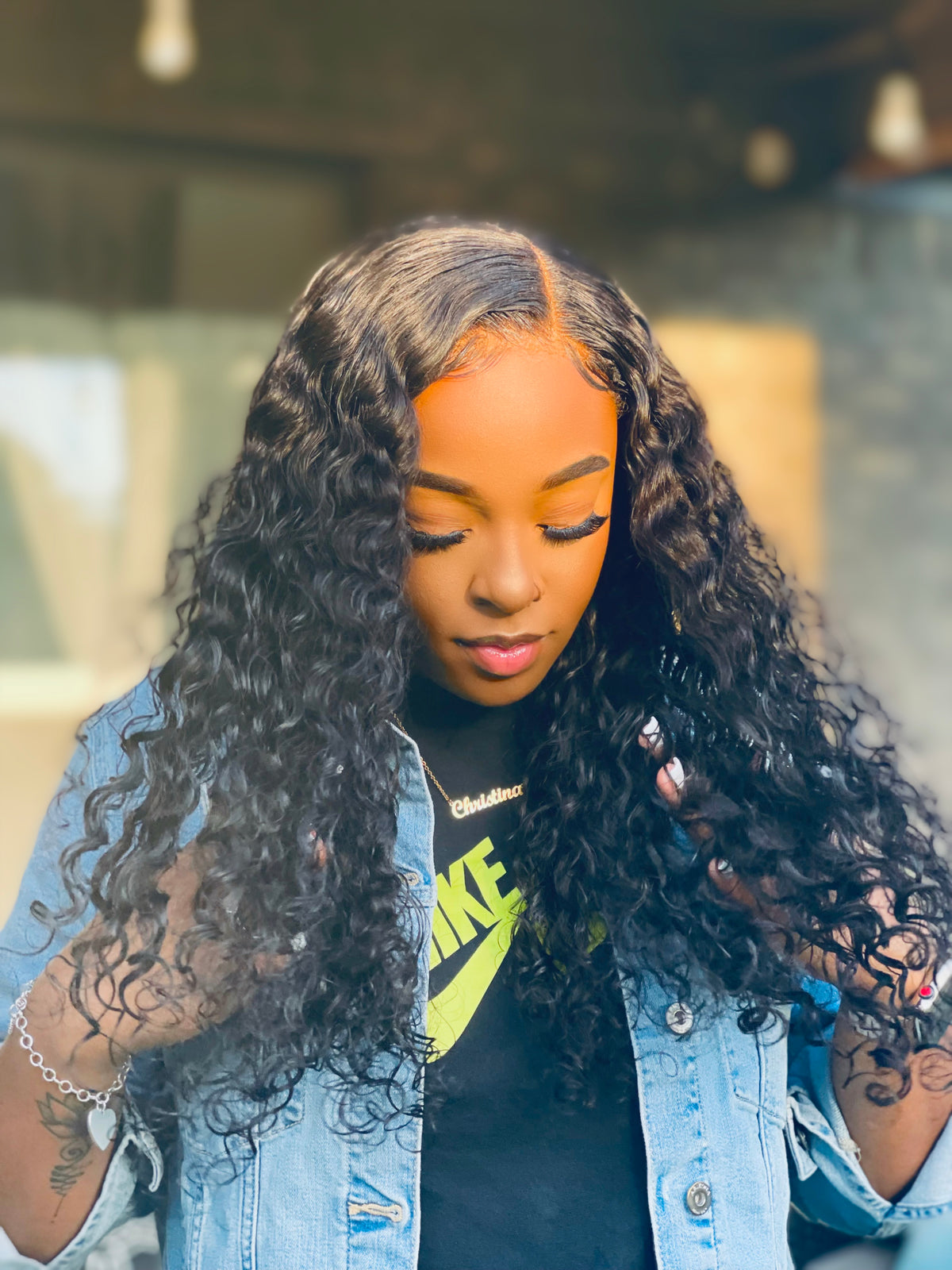 "Lea" Exotic Water Wavy Curly HD Lace Wig