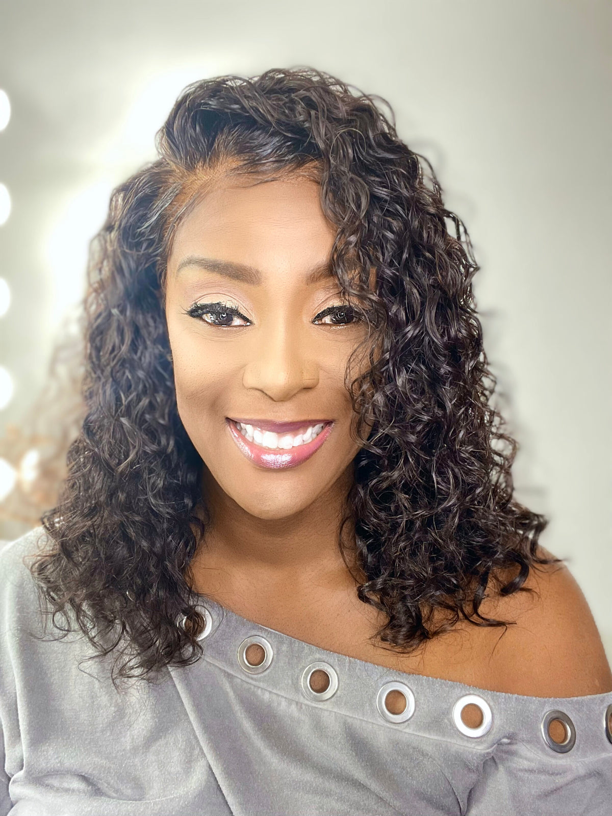 "MARIAH" Wet & Wavy Island Curly Clear Lace Unit