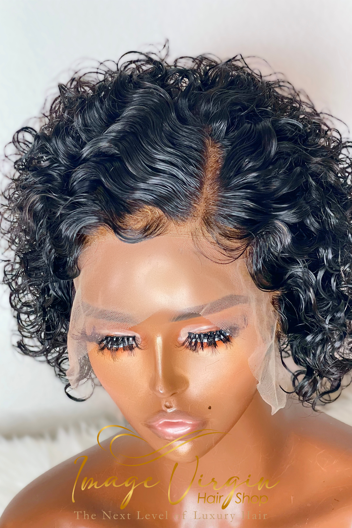 Queen Collection Curly "Wash & Go" Lace Wig