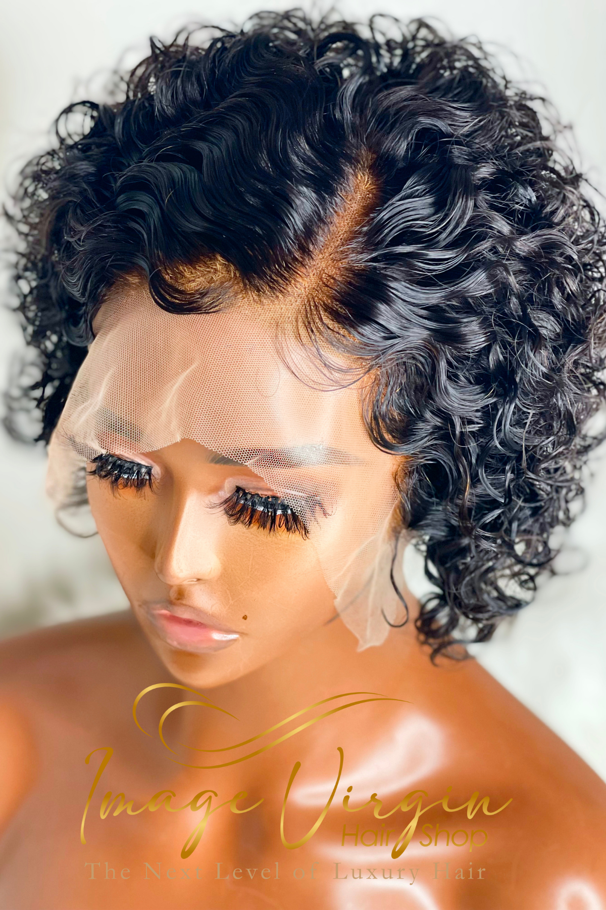 Queen Collection Curly "Wash & Go" Lace Wig