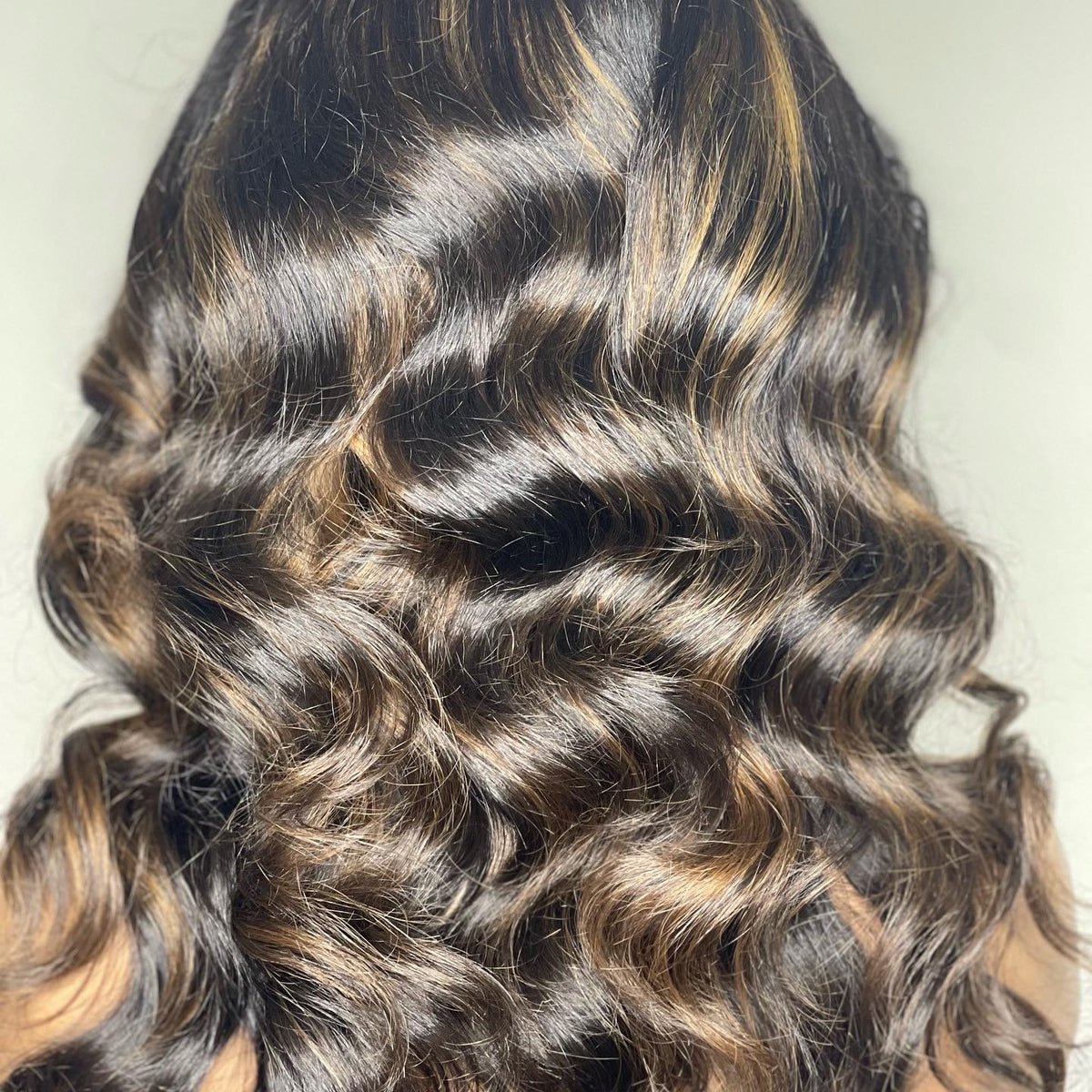 "Cinnamon Twist" Custom Raw Indian GLUELESS Lace Wig
