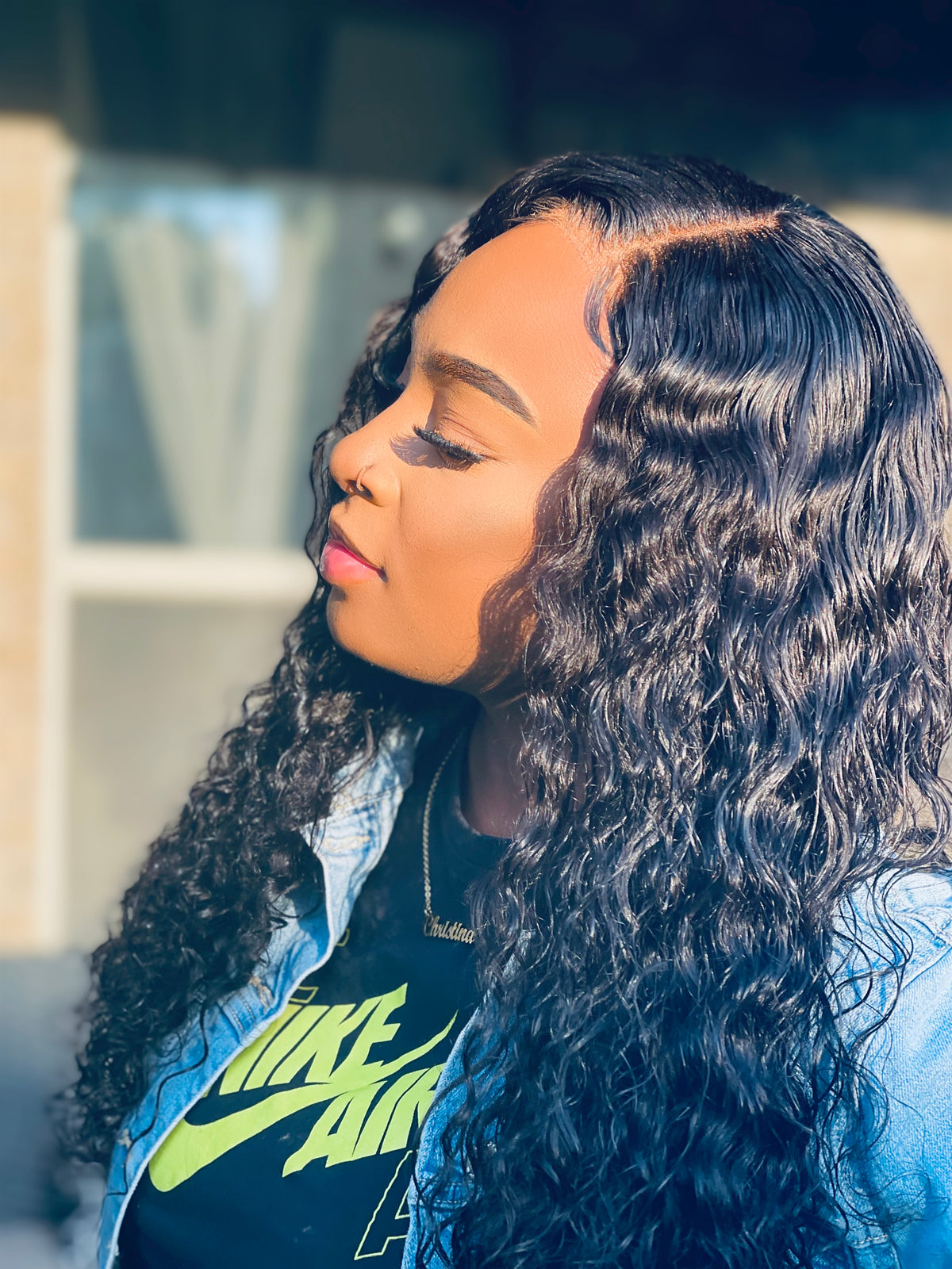 "Lea" Exotic Water Wavy Curly HD Lace Wig