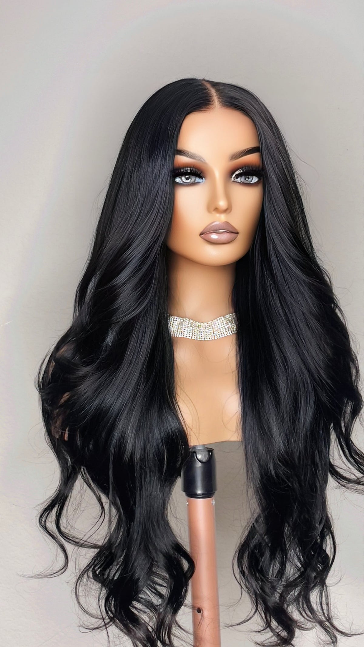 "Kenya" Custom GLUELESS Cambodian LAYERED Lace Wig