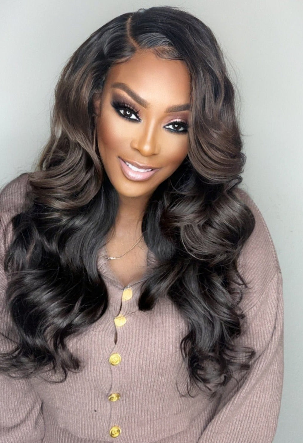 "Kelli" Custom Raw Indian GLUELESS Lace Wig