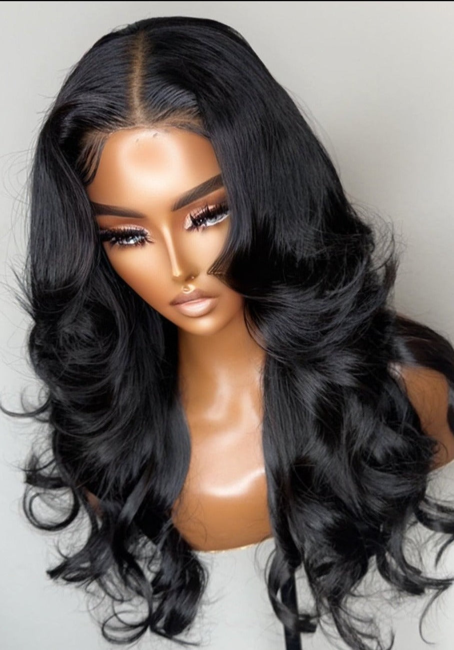 ATL Super Lux Deep Layered Custom Raw Indian GLUELESS HD Wig