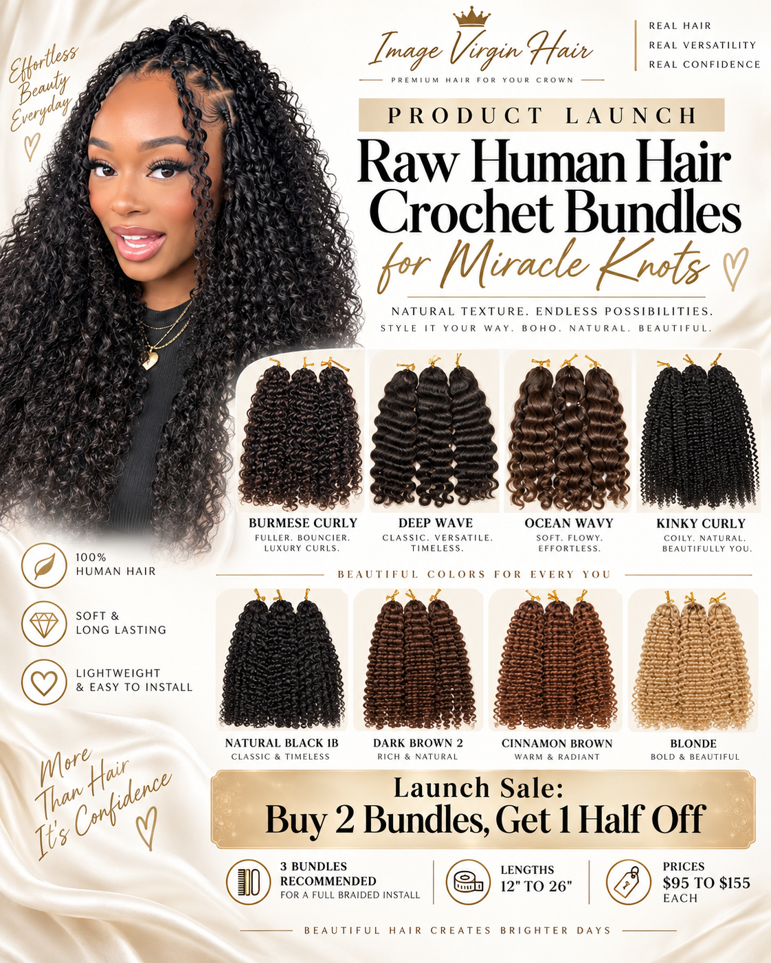 Crochet Raw Hair Bundles