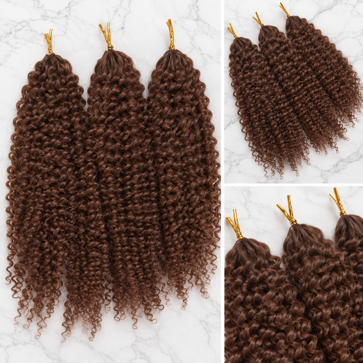 3-Bundle Raw Human Hair Crochet Bundle Promo