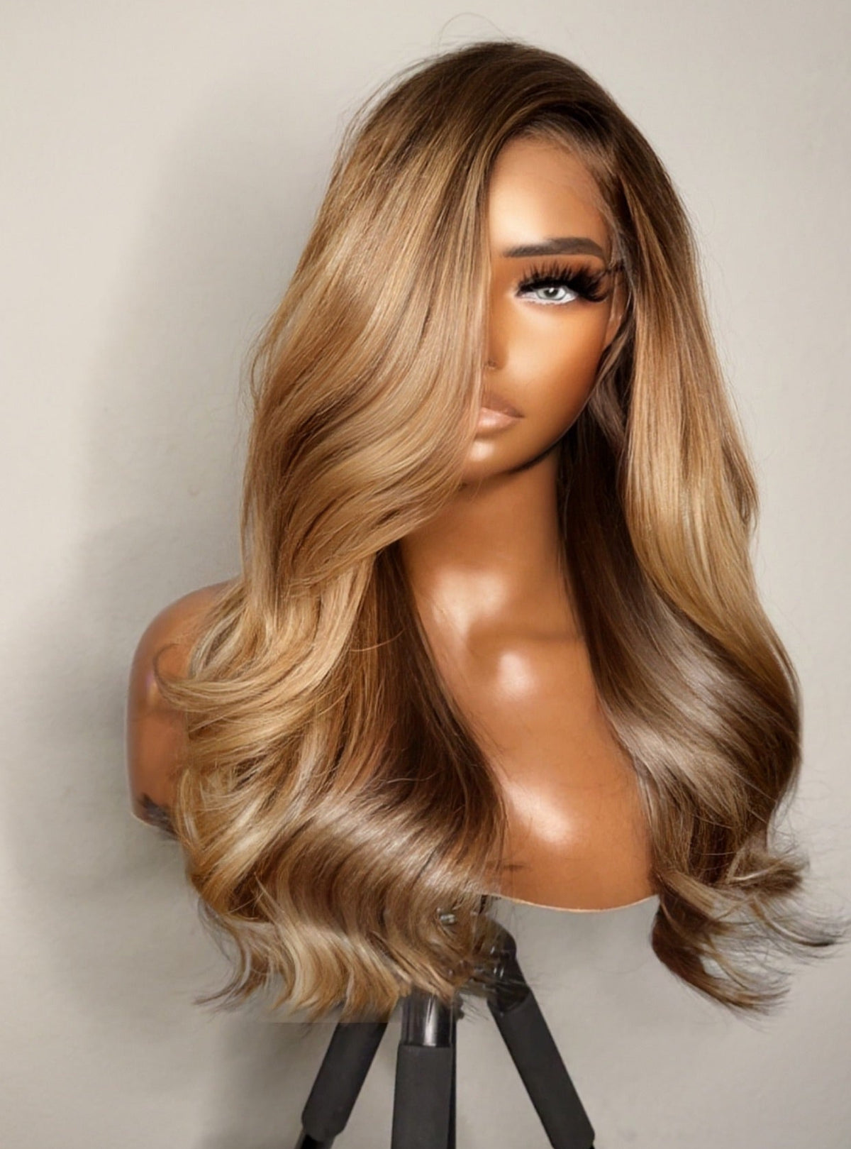 "Shawn" Triple Blonde Ombre  Custom Raw Indian GLUELESS HD Wig