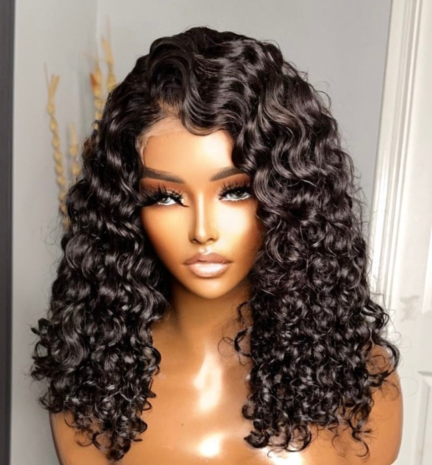 "Vee"  Soft Loose Island Curly Top Lace (5x5) Wig