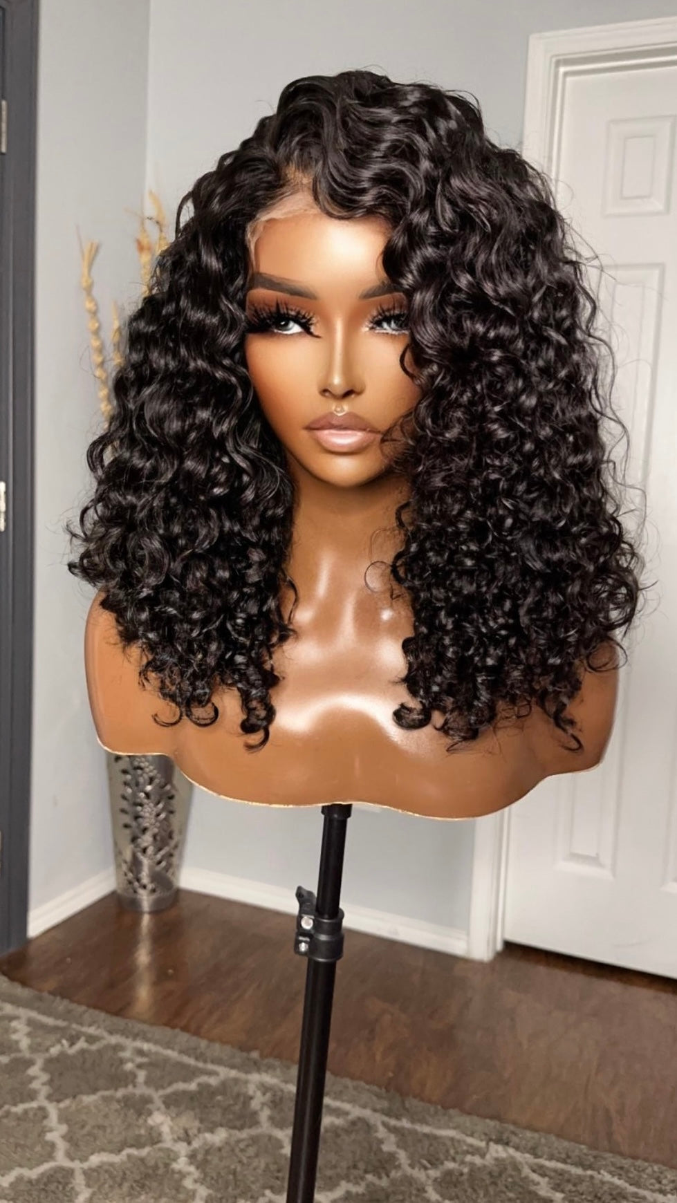 "Vee"  Soft Loose Island Curly Top Lace (5x5) Wig