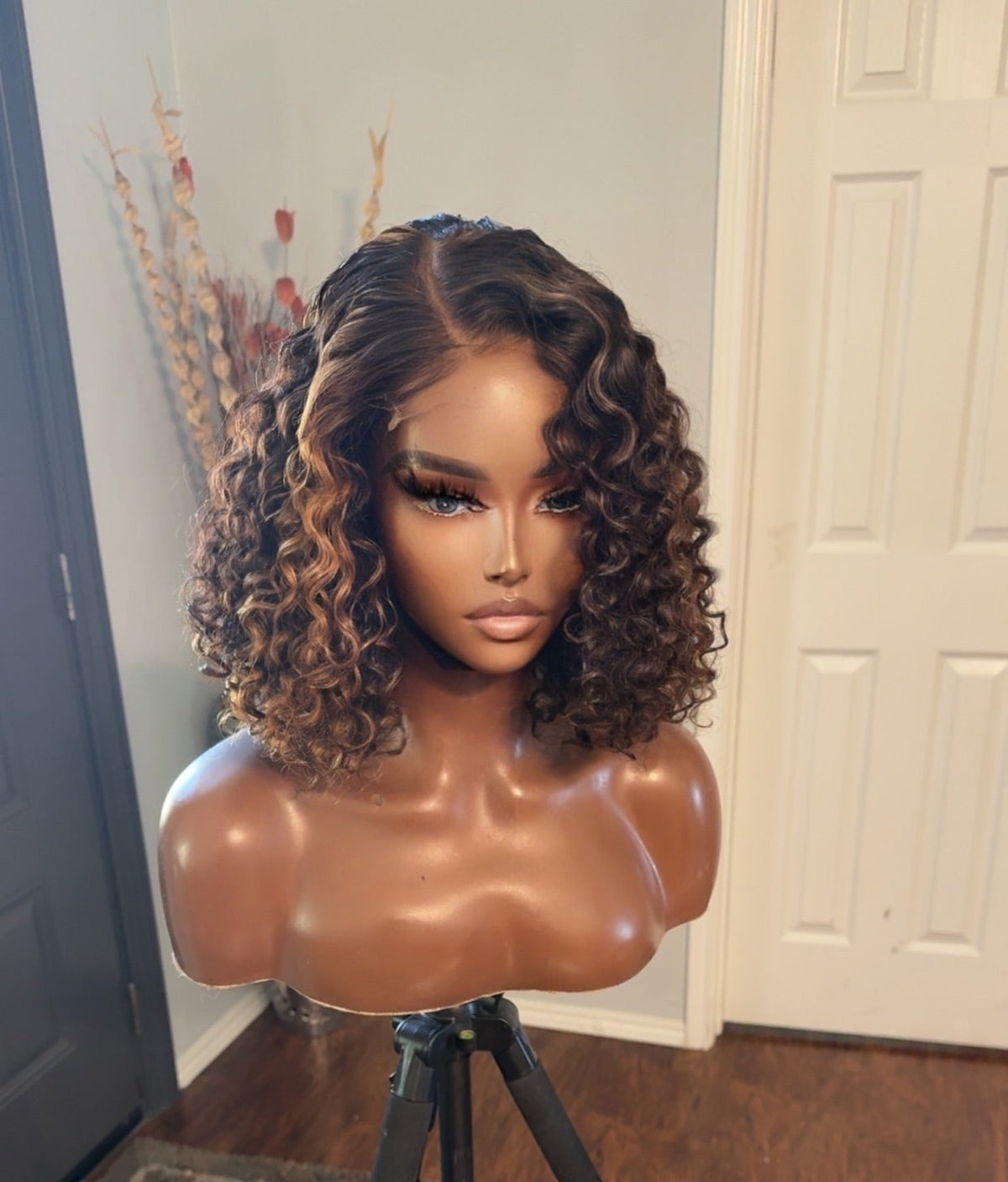 Deep Curly Raw Cambodian Curly Bob HD Lace Bob Wig