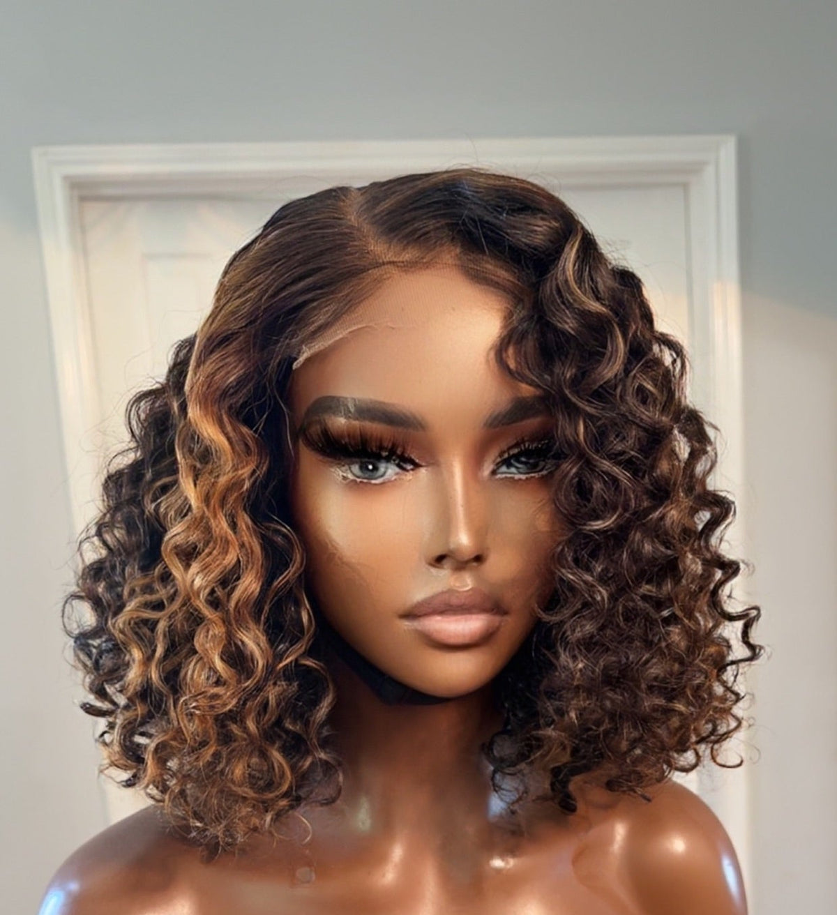 Deep Curly Raw Cambodian Curly Bob HD Lace Bob Wig