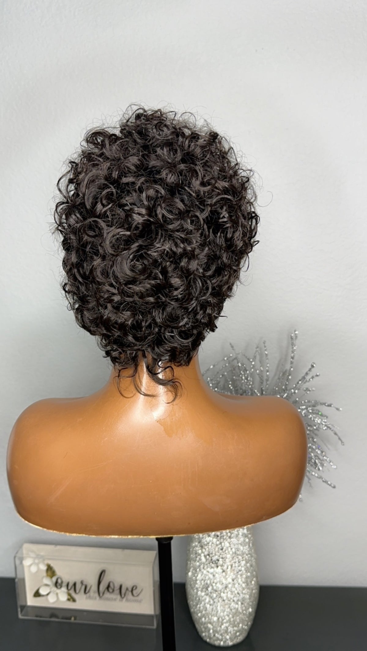 "Danielle" Glueless Tapered Curly "Wash & Go" Lace Wig