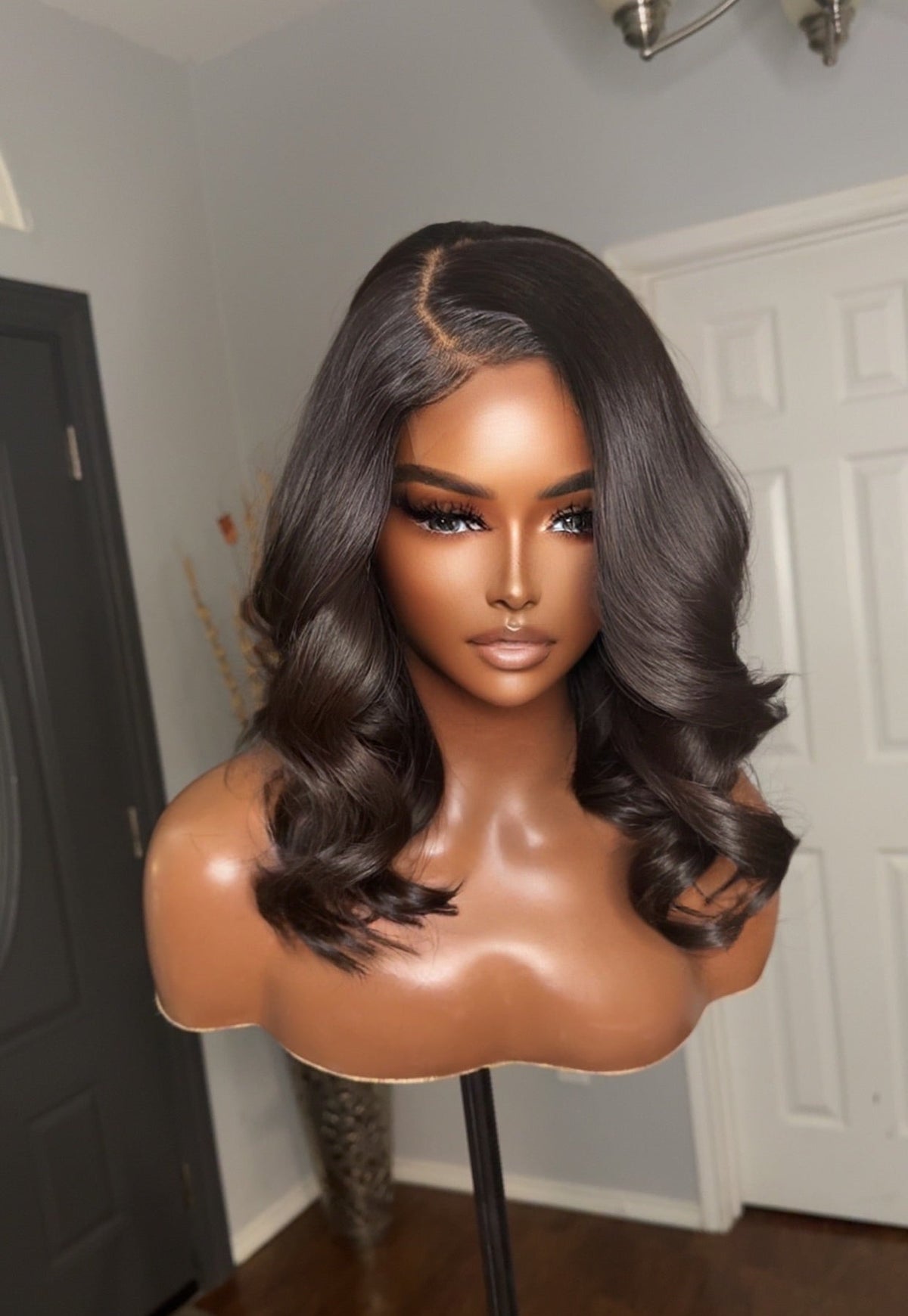 "Celine" Soft Glam Layered Bob HD Lace Wig