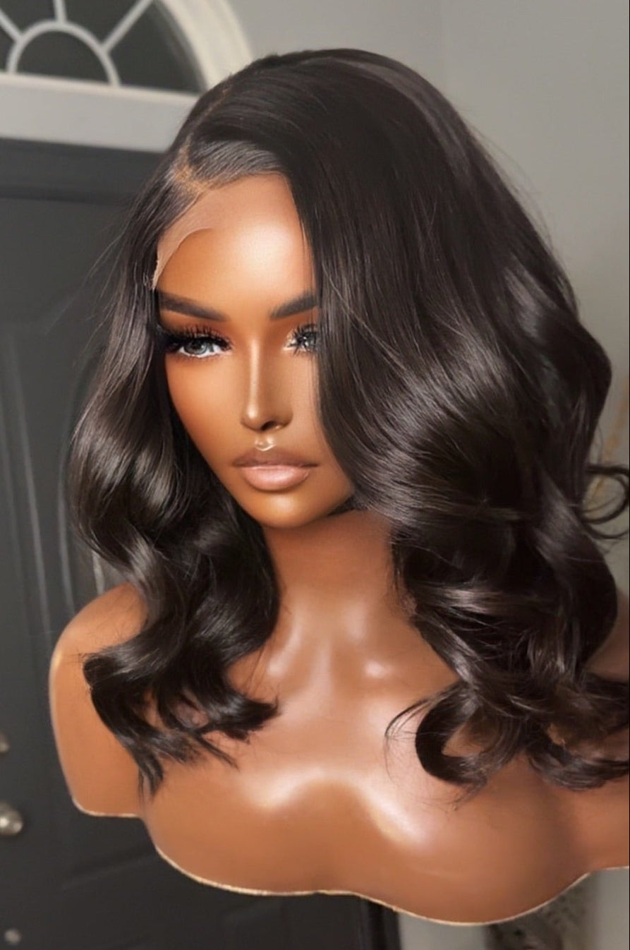 "Celine" Soft Glam Layered Bob HD Lace Wig