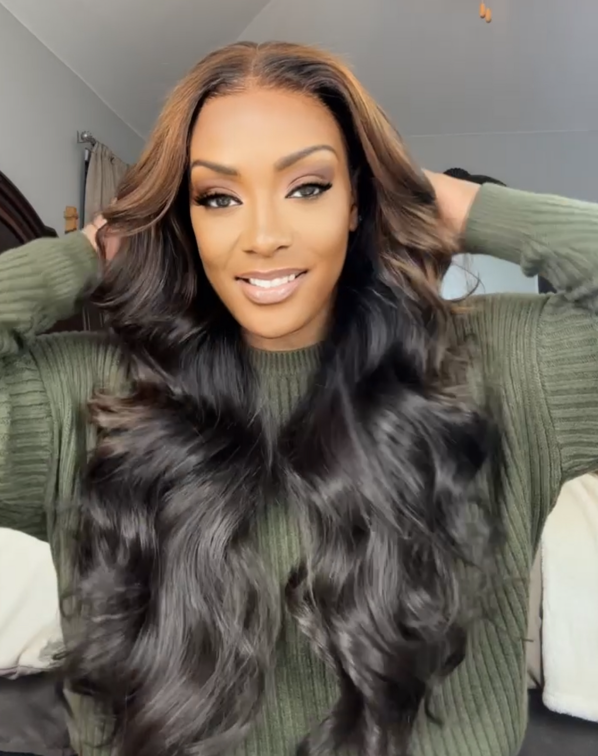 "Reese" Custom super Lux Raw Indian GLUELESS Lace Wig