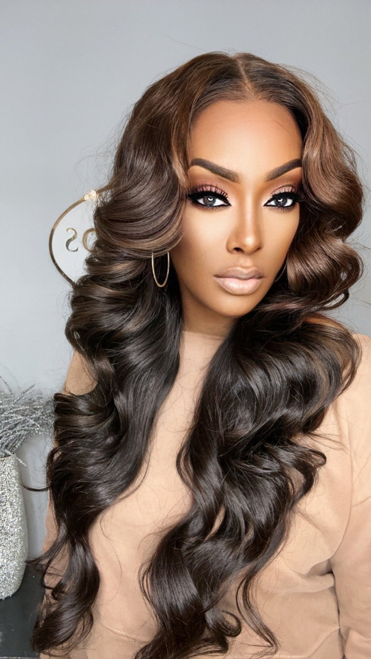 "Reese" Custom super Lux Raw Indian GLUELESS Lace Wig