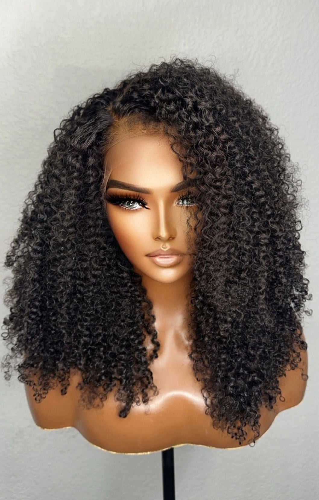 "Ebony" Afro Kinky Curly with Natural Edges
