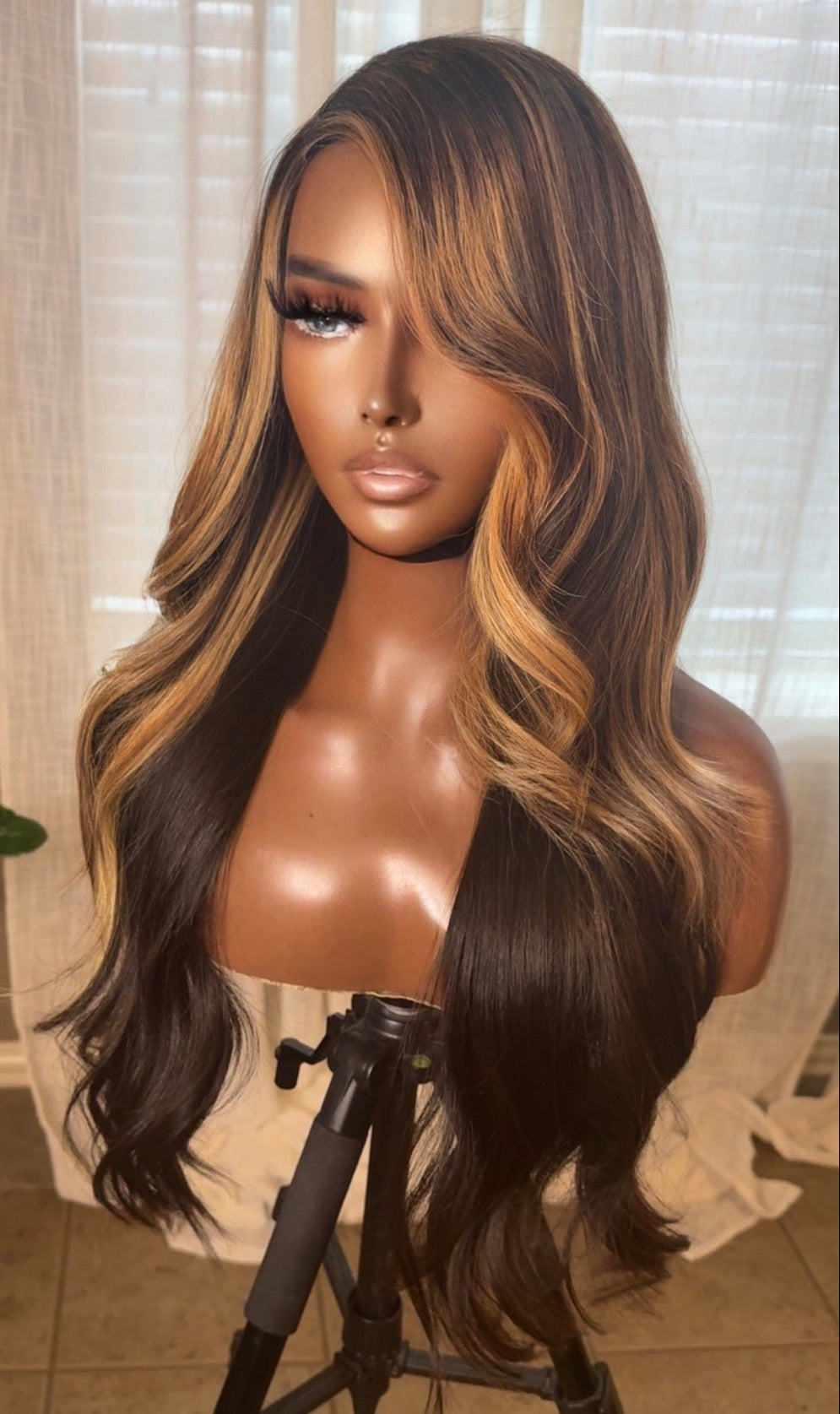 "Lacie" Triple Blonde Highlight  Raw Cambodian GLUELESS HD Wig