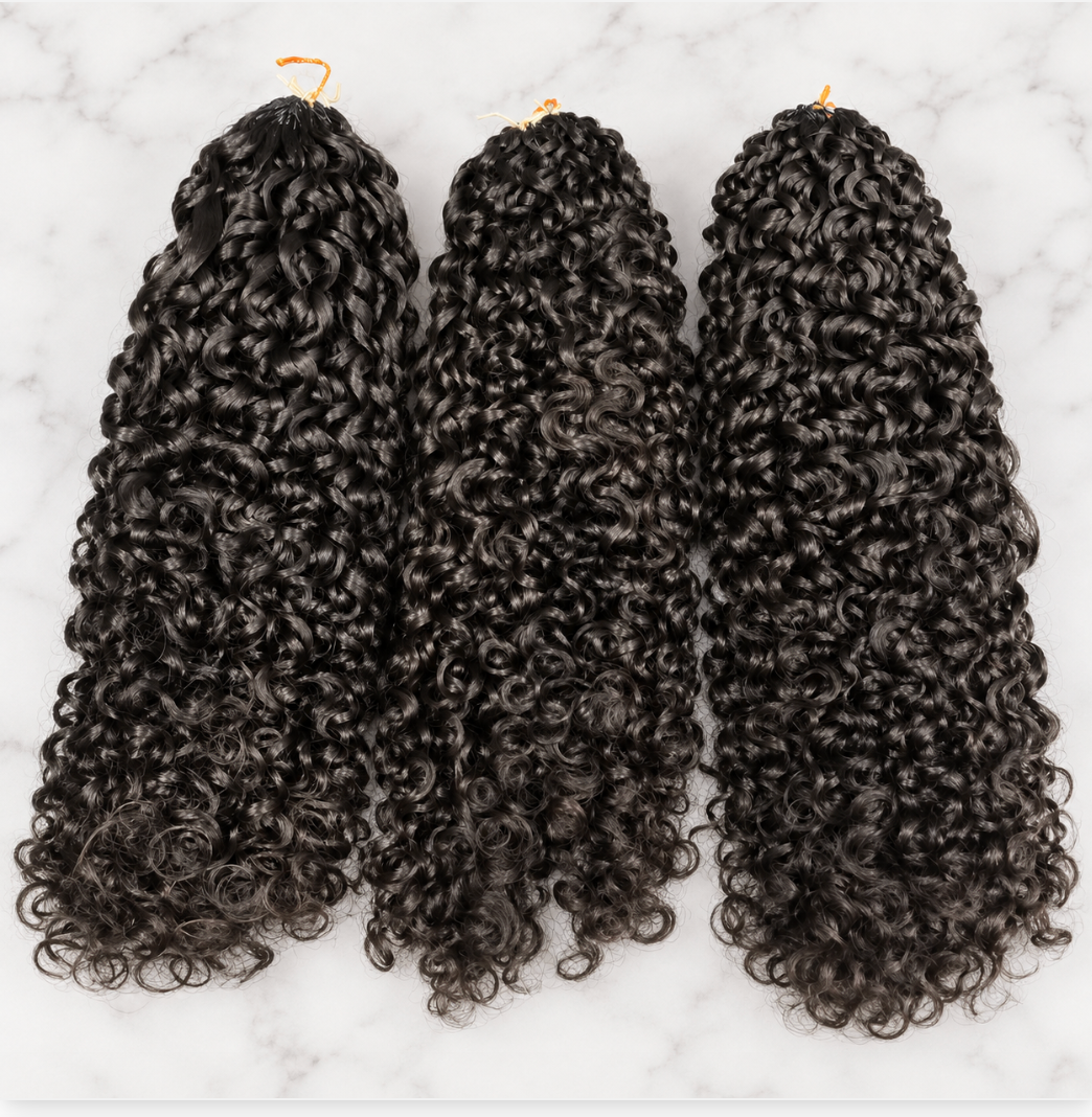 Burmese Curly Raw Crochet Single Bundle