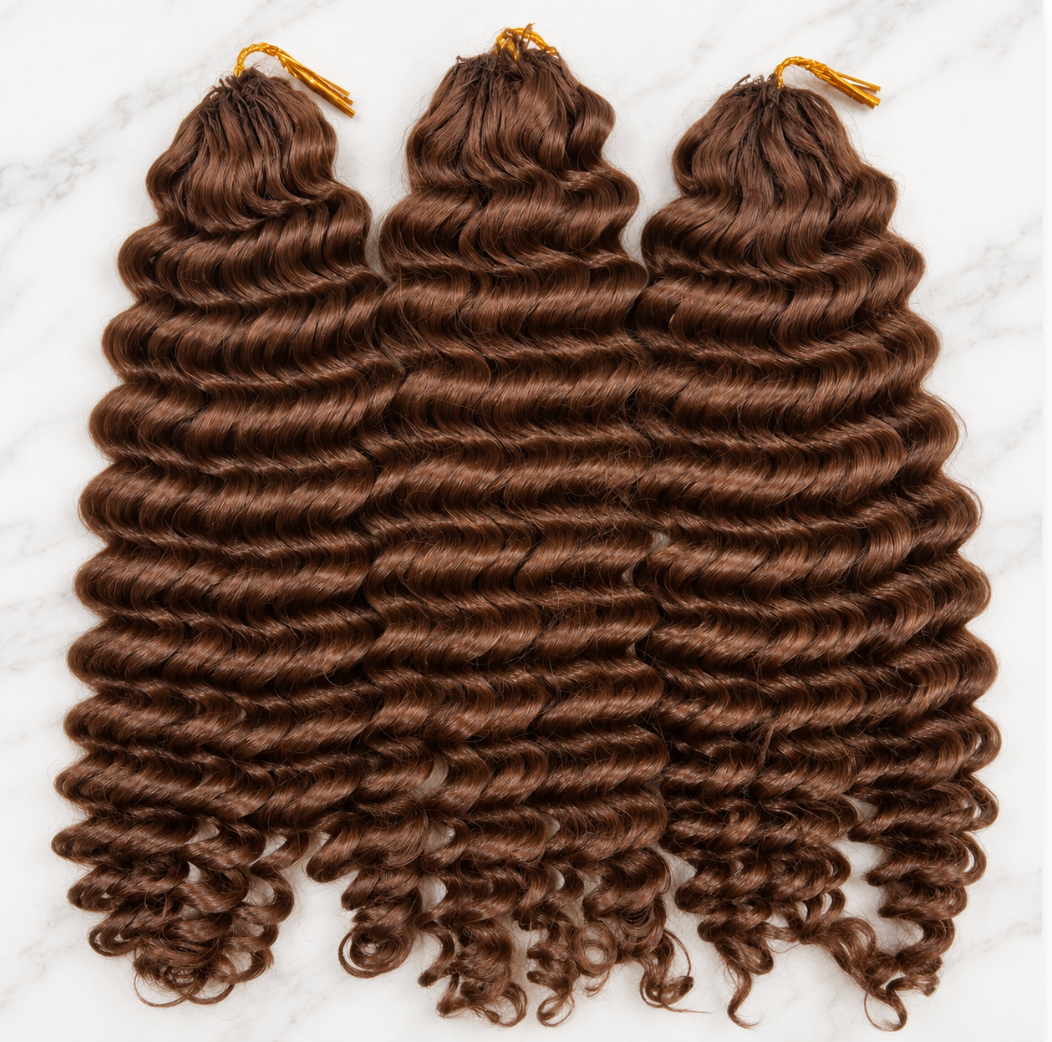 3-Bundle Raw Human Hair Crochet Bundle Promo