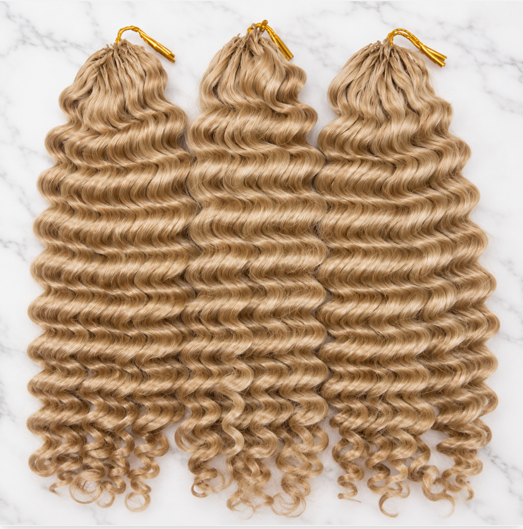 3-Bundle Raw Human Hair Crochet Bundle Promo