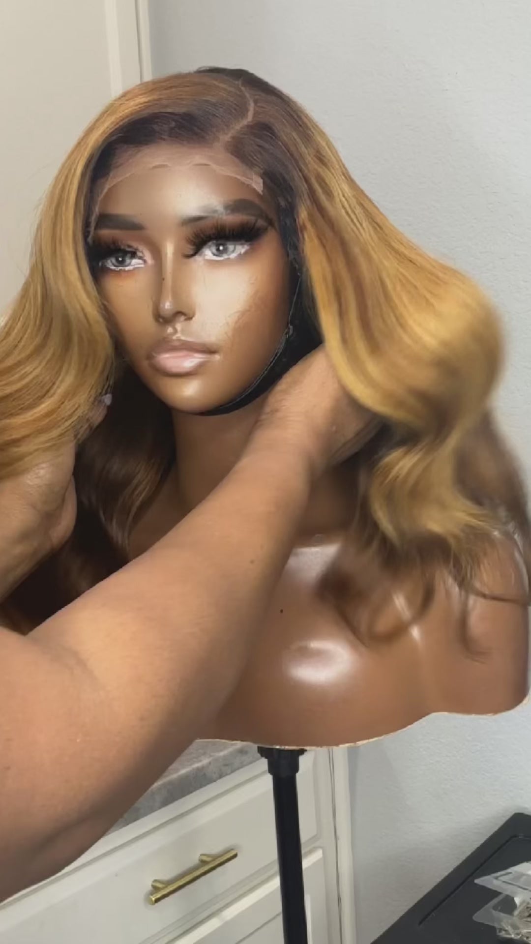 Chyan Blonde/Brown Highlight Raw Cambodian HD Lace Wig