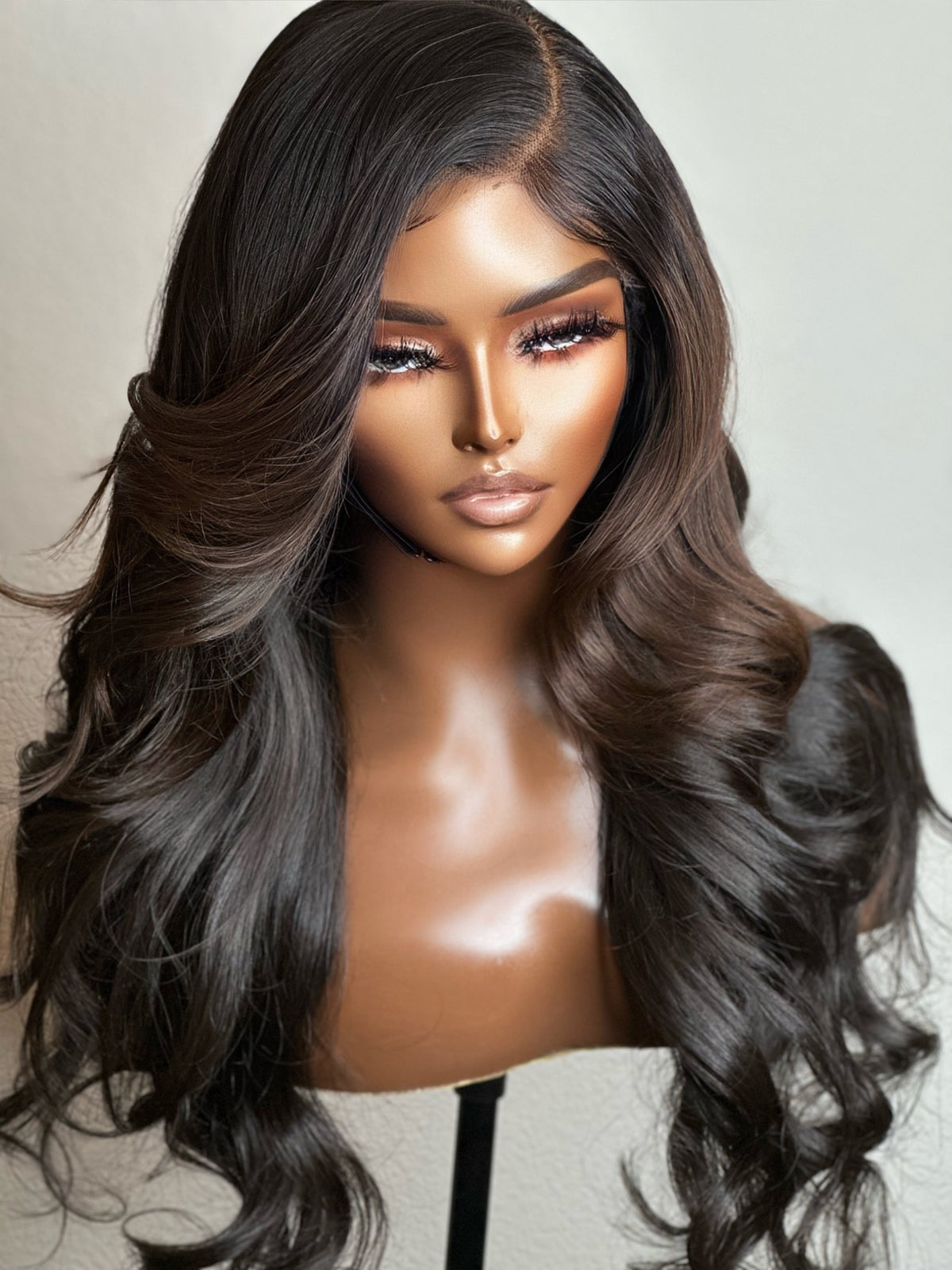 "Kelli" Custom Raw Indian GLUELESS Lace Wig